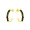 Amalfi Frenesia Black Night Quartz Hoops - 1